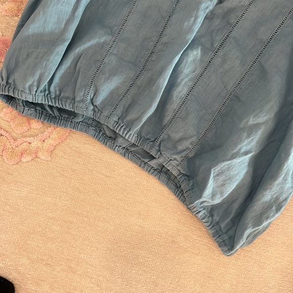 FREE PEOPLE 💯 linen balloon blouse size SP - Picture 14 of 16